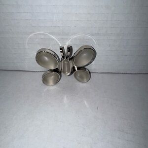 Silver Butterfly Clip